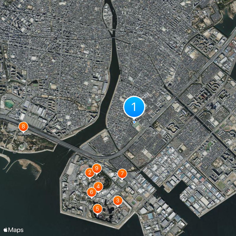 Tokai University Urayasu High School Map