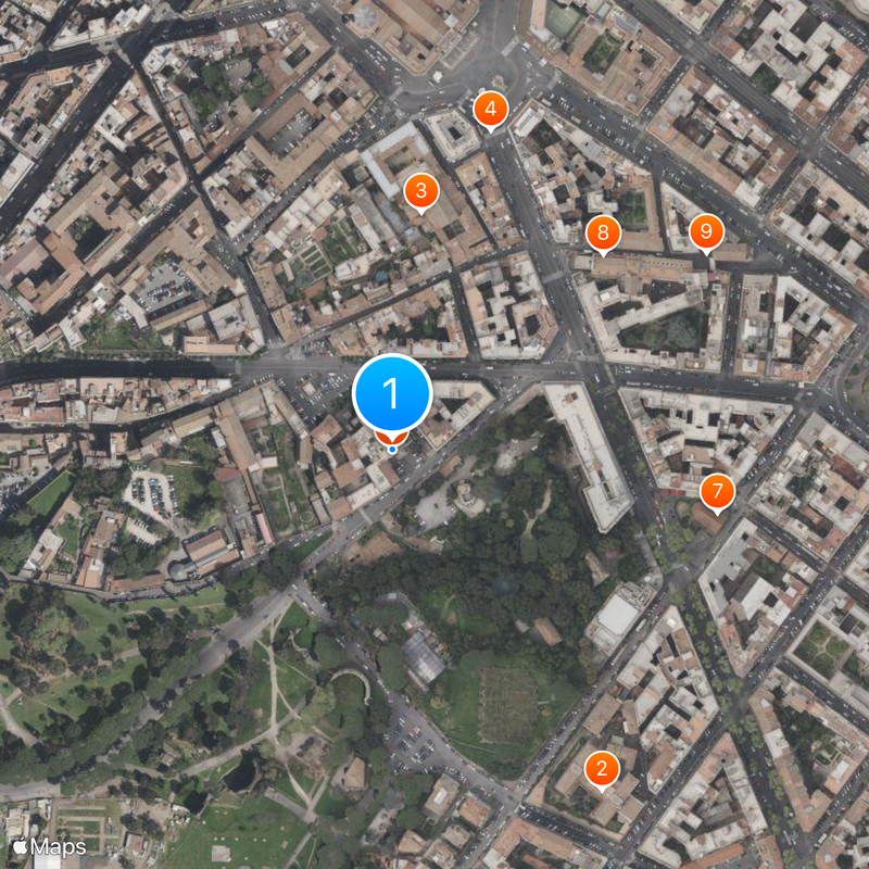 Catacumba romana Mapa