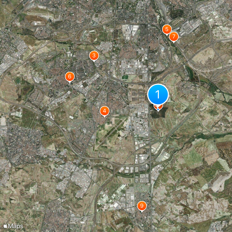 Cerro de los Ángeles Mappa