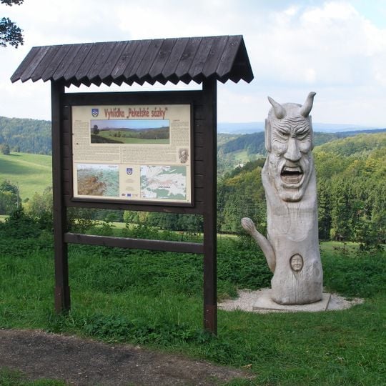 Wooden sculptures at Libverda lookouts