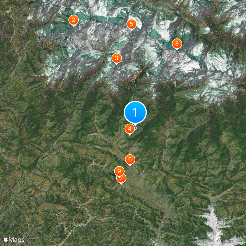 Distretto di Kaski Mappa