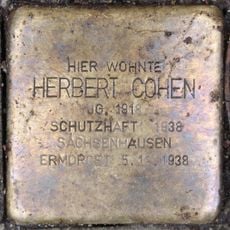Stolperstein dedicated to Herbert Cohen