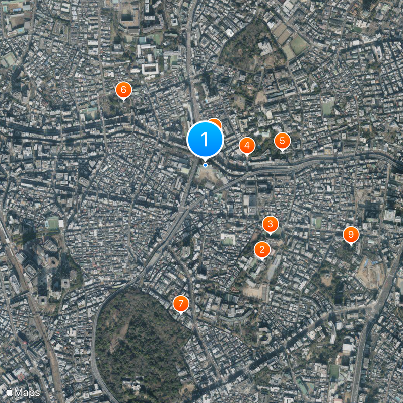 Keio Yochisha Elementary School Map