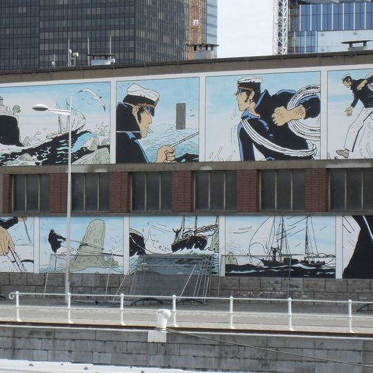 Wandgemälde von Corto Maltese