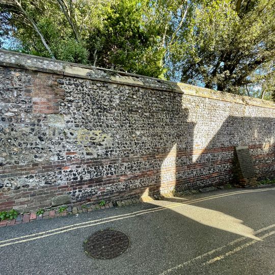 Wall To West Of Pelham House