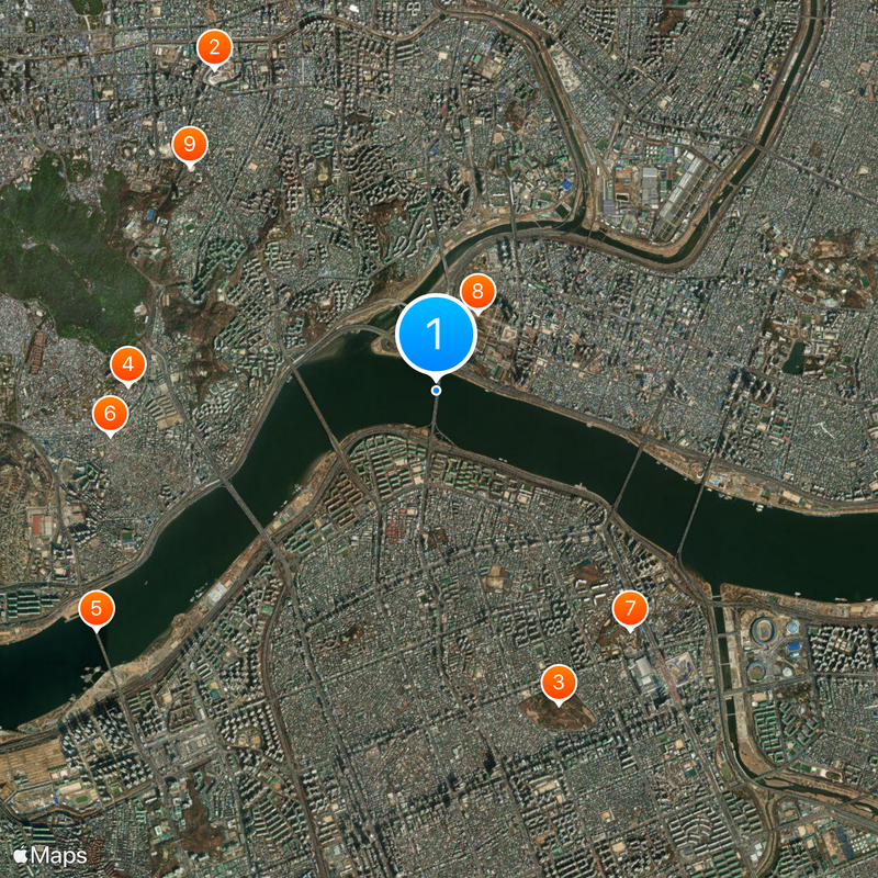 Seongsu Bridge Kaart