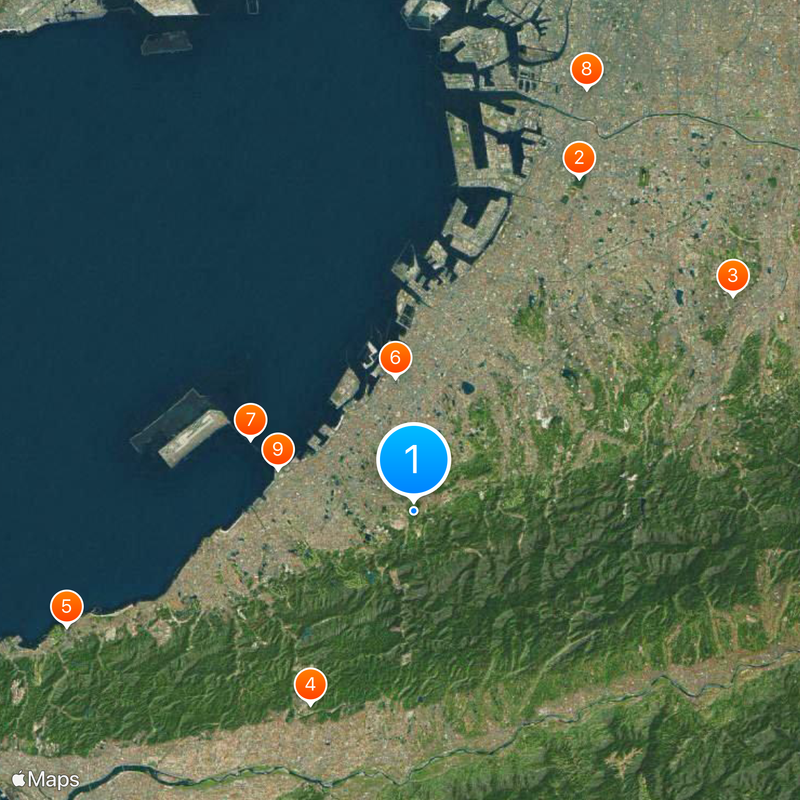 Provincia de Izumi Mapa