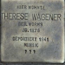 Stolperstein en memoria de Therese Wagener