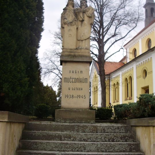 Statue of Saints Cyril and Methodius in Zbýšov