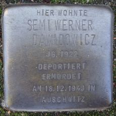 Stolperstein dedicated to Semi Werner Dawidowicz