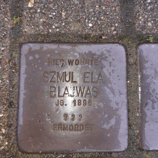 Stolperstein en memoria de Szmul Ela Blajwas