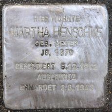 Stolperstein en memoria de Martha Henschke