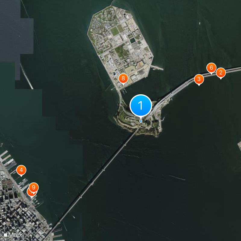 Yerba Buena Island Map