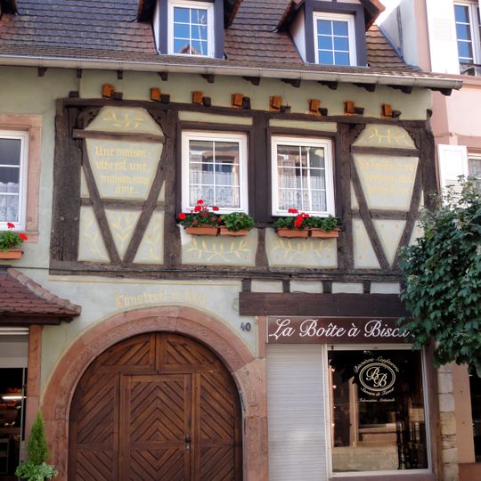 Maison au 40 rue Nationale à Wissembourg
