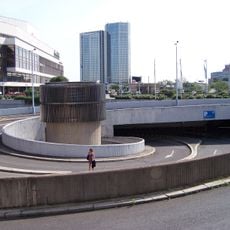 Spiral ramp of the parking of Prague Congress Centre