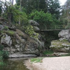 Lávka přes ústí Židovy strouhy