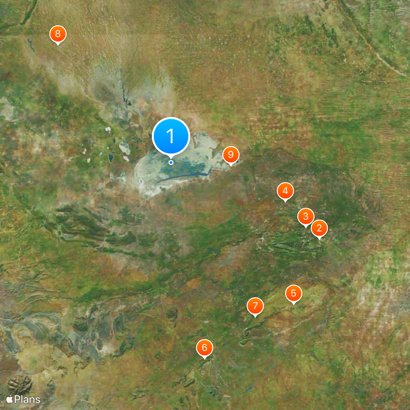 Parque Nacional Etosha Mapa