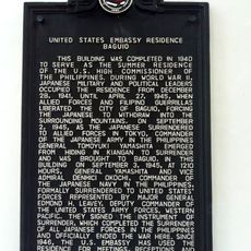 United States Embassy Residence Baguio historical marker