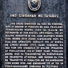 The Church of Tayabas historical marker