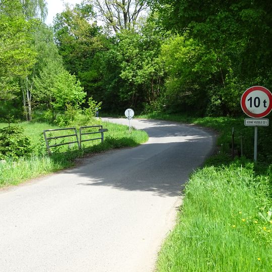 Bridge of road III/10517 over the Vlkonický potok in Strážovice