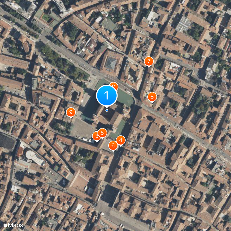 Castello Estense Mappa