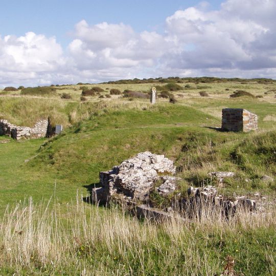 St Piran's Church remains, St Piran's Cross, and their surrounding enclosure