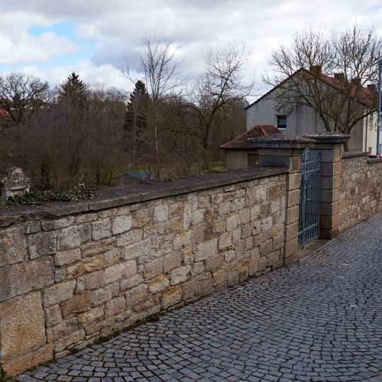 Friedhofsmauer Am Judengraben in Aub