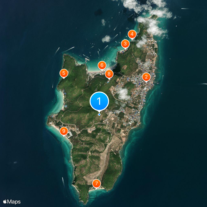 Ko Lan Map