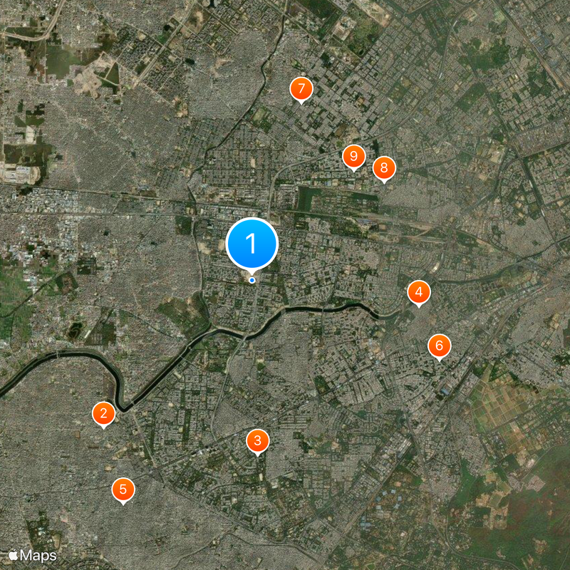 Radisson Blu Hotel New Delhi Paschim Vihar Map