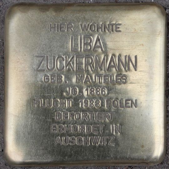 Stolperstein für Liba Zuckermann