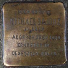 Stolperstein dedicated to Michael Sajonz