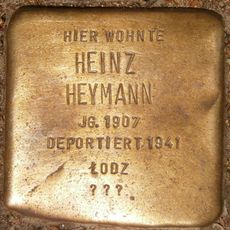 Stolperstein dedicated to Heinz Heymann