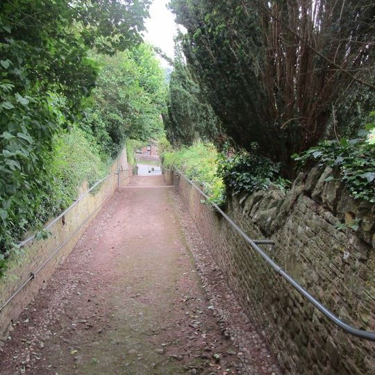 Gate Piers, Overthrow, Flanking Walls Extending About 6 Feet To North And South Sides Of Gate Piers, Steps And Retaining Walls To The East Of The Church Of St Catherine