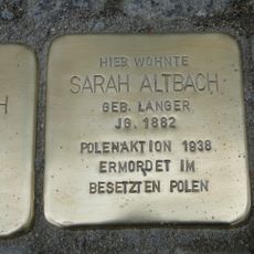 Stolperstein dedicated to Sarah Altbach