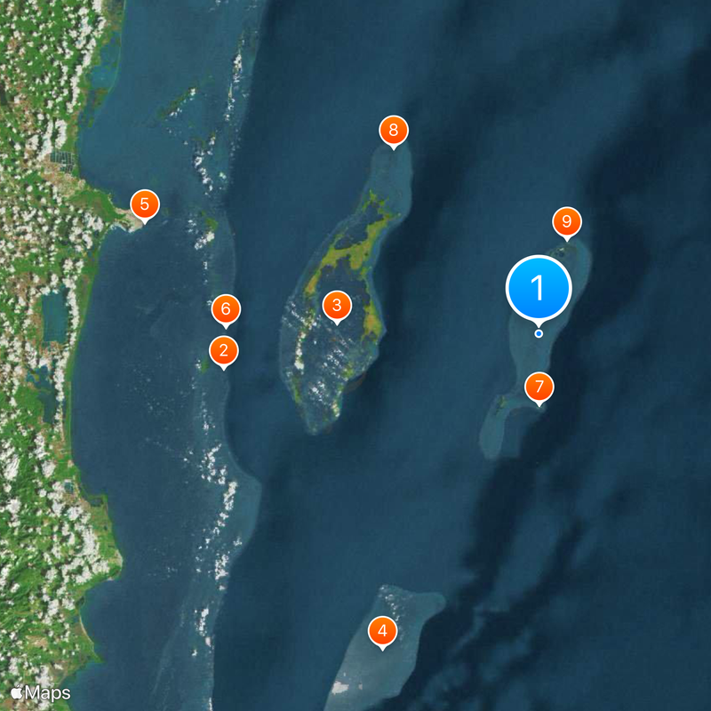 Great Blue Hole Karte