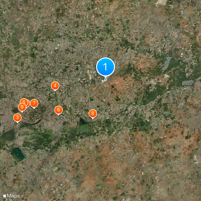 Coimbatore Airport Map
