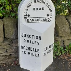 Milestone To Front Of Stoney Lea