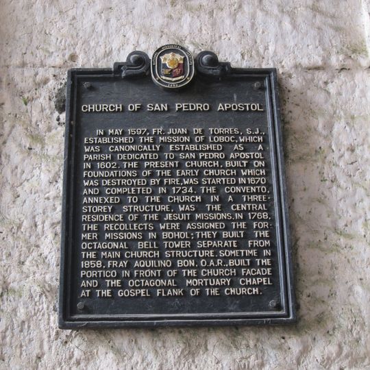 Church of San Pedro Apostol historical marker
