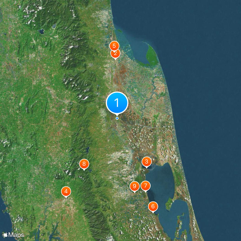 Southern Thailand Map