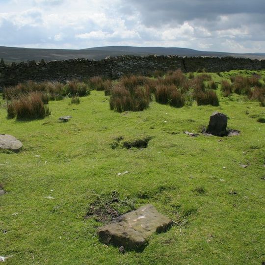 Small stone circle on Delf Hill