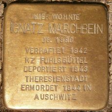 Stolperstein dedicated to Ignatz Marchbein