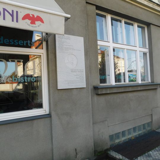 Plaque to Kazimierz Feliks Badeni