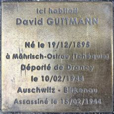 Stolperstein à la mémoire de David Gutmann