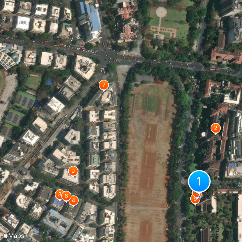 Victorian Gothic and Art Deco Ensembles of Mumbai Mapa