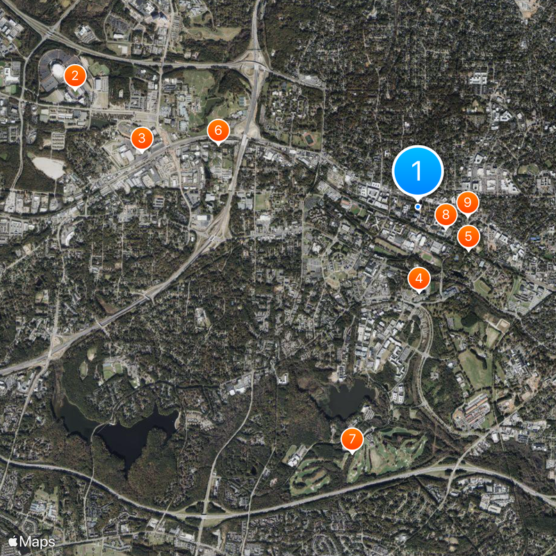 Universidad Estatal de Carolina del Norte Mapa