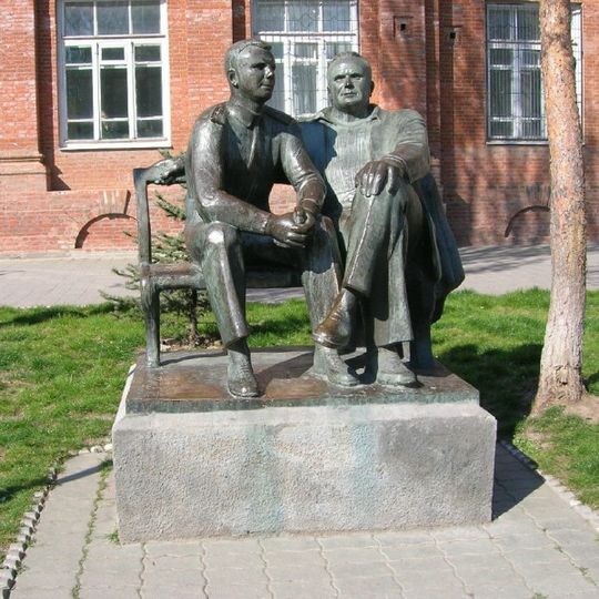 Monument to Sergei Korolev and Yuri Gagarin