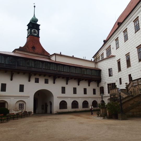 1st courtyard of Náměšť nad Oslavou castle