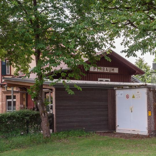 Bahnhofsgebäude am Bahnhof Pyrbaum