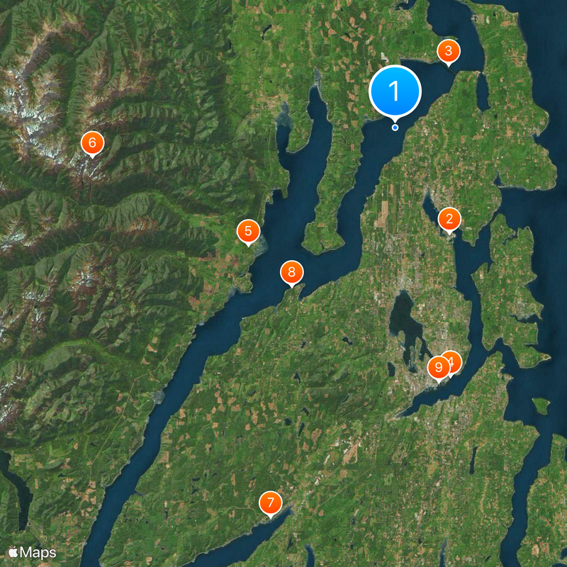 Hood Canal Map