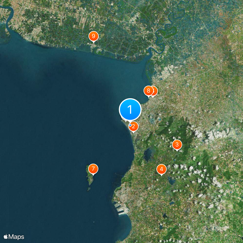 Burapha University Map
